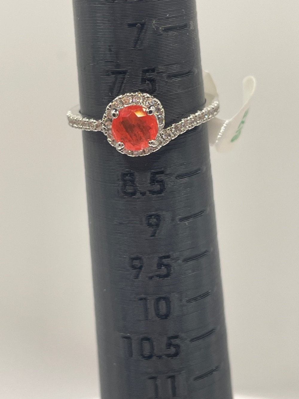 Bomb Party Silver Natural Fusion Tangerine Quartz Center Stone 8 MSRP $92